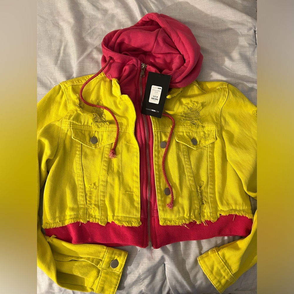 Hooded Jean Jacket - Picture 3 of 4